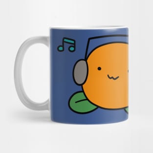 Orange with Headphones Mug